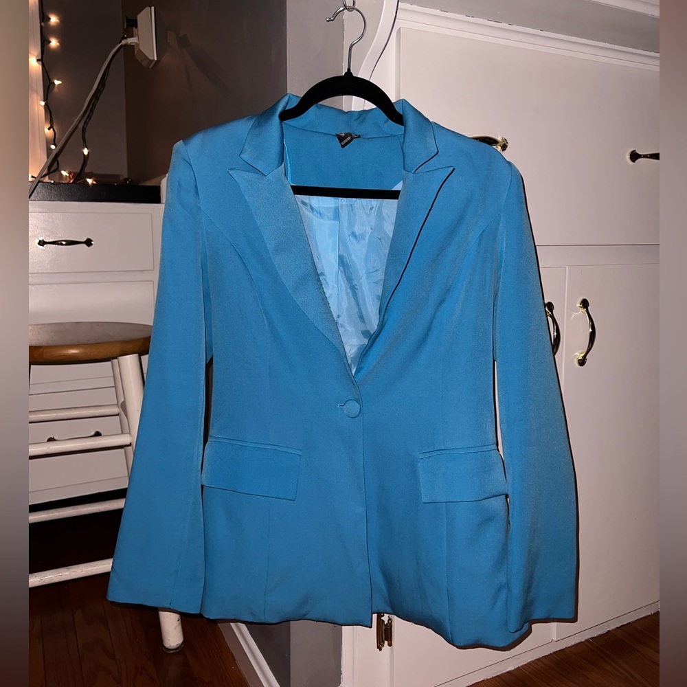 Windsor Turquoise Woven Blazer